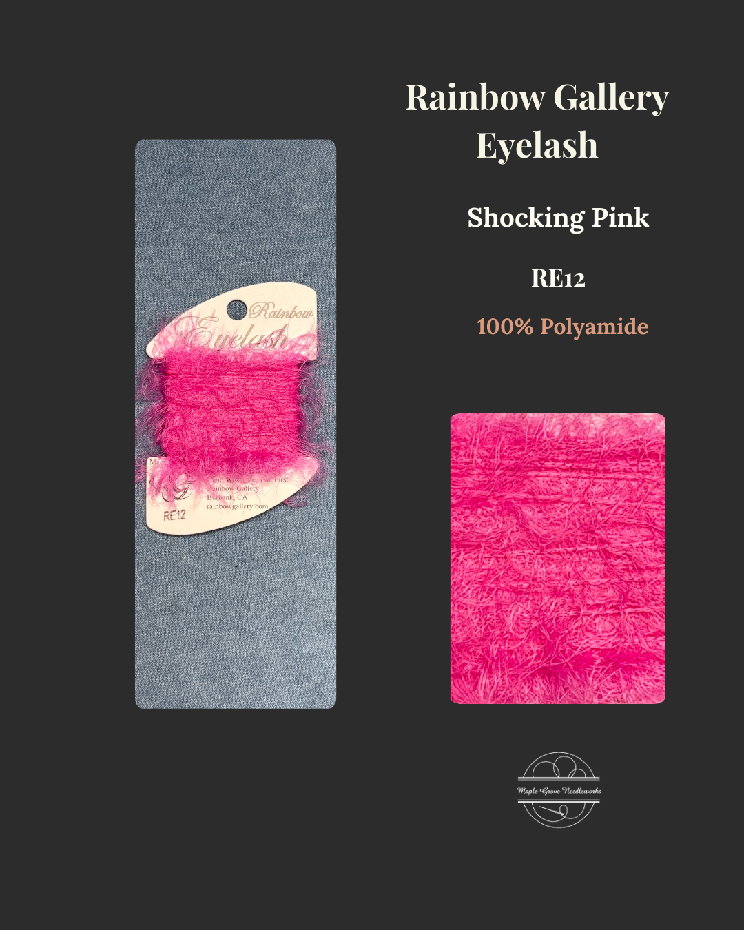 Rainbow_Gallery_Eyelash_Shocking Pink_RE12_Embroidery_Threads