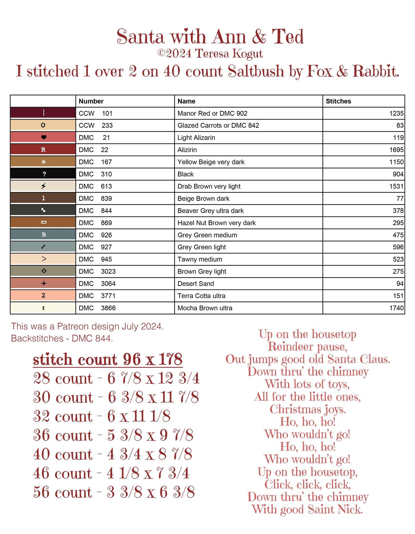 XS387 - Santa with Ann & Ted