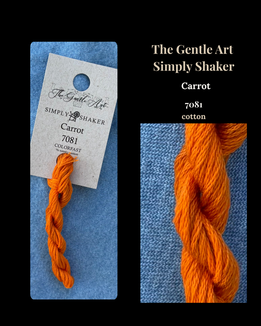 The Gentle Art Simply Shaker 7081 Carrot