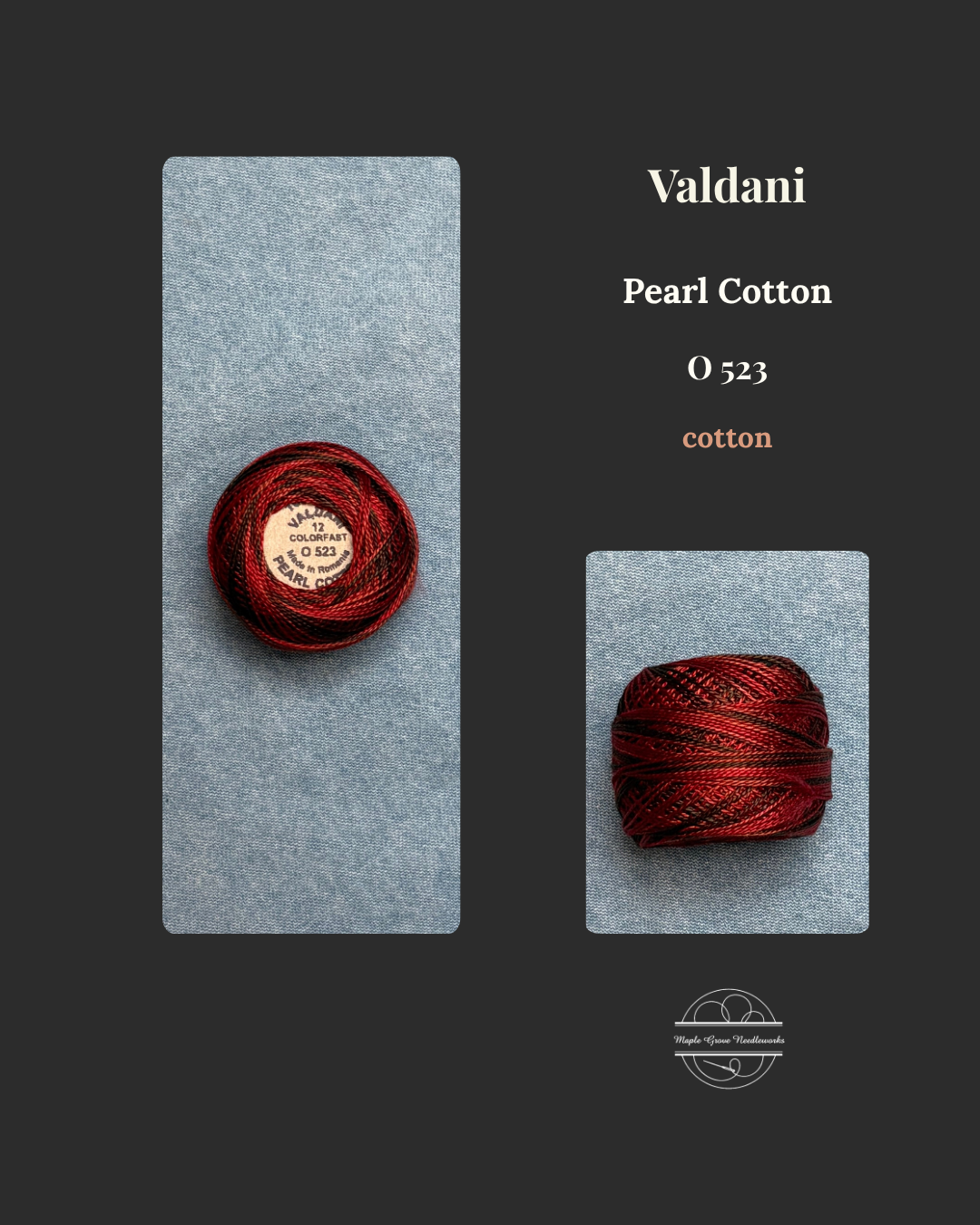 Valdani_O523_Pearl_Cotton_Size_12_Embroidery_Threads