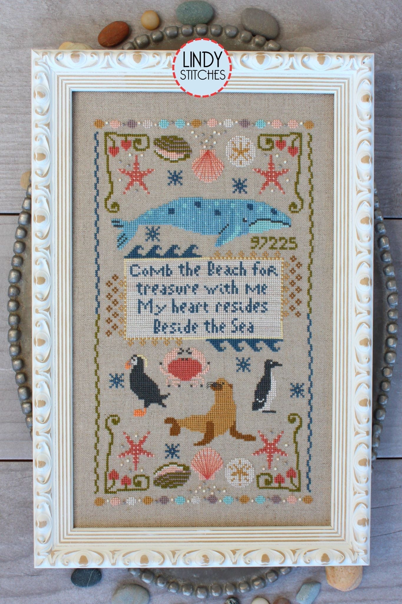 Beach Comber Lindy Stitches Cross Stitch Pattern