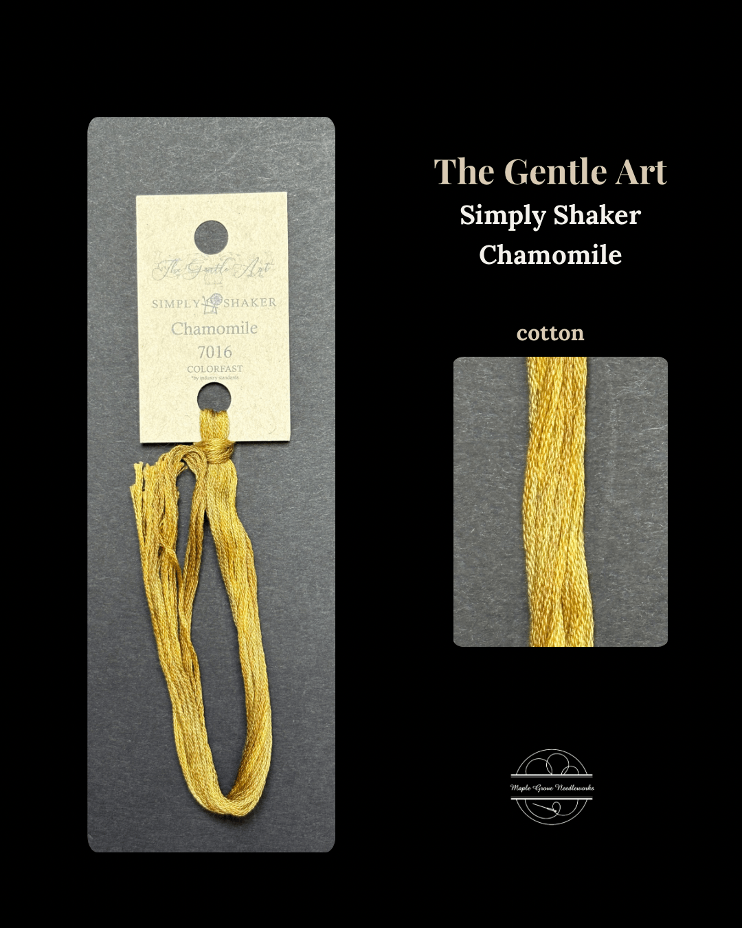 Chamomile 7016 – The Gentle Art Simply Shaker Embroidery Floss - Maple Grove Needleworks