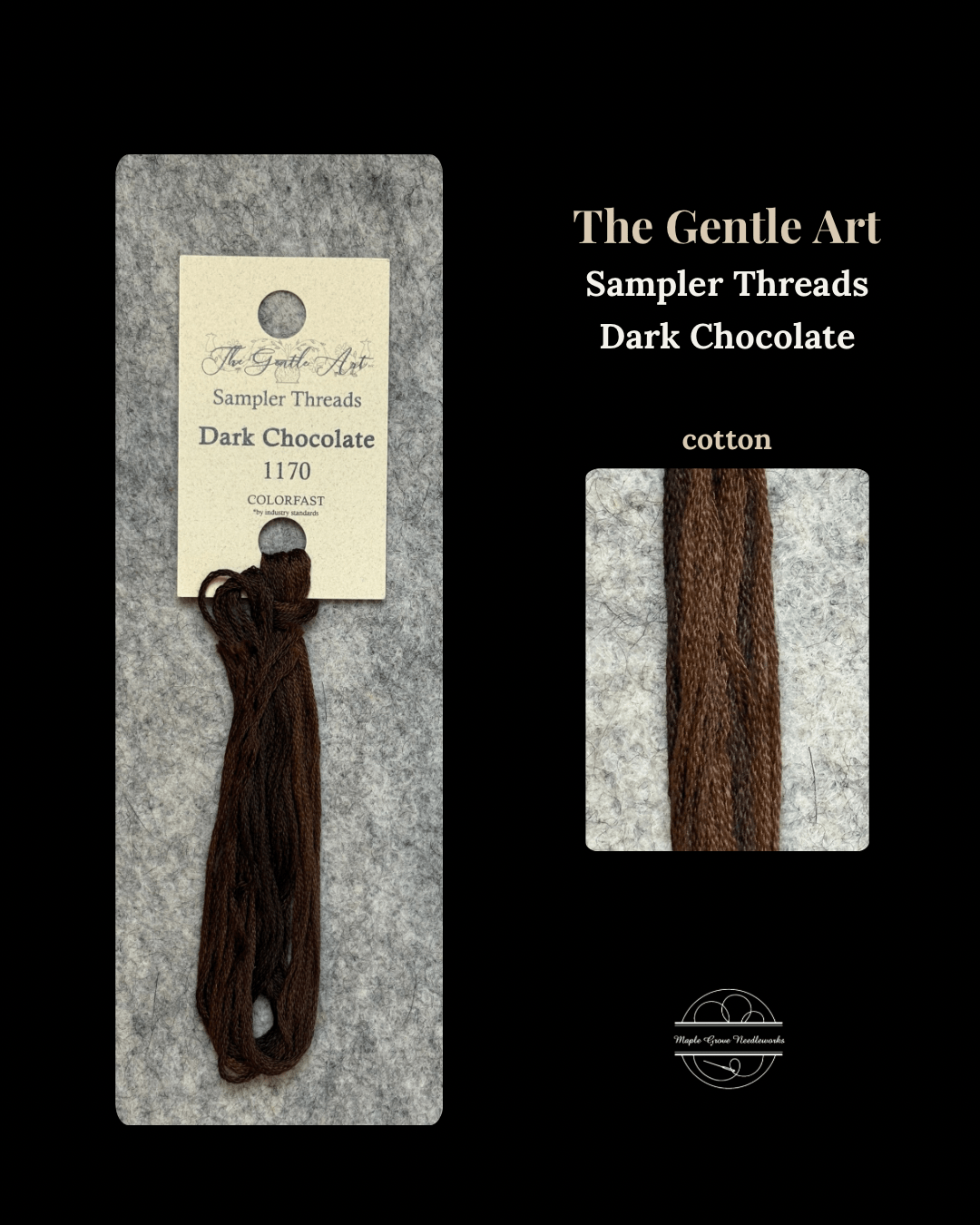Dark Chocolate 1170 – The Gentle Art Simply Shaker Embroidery Floss - Maple Grove Needleworks