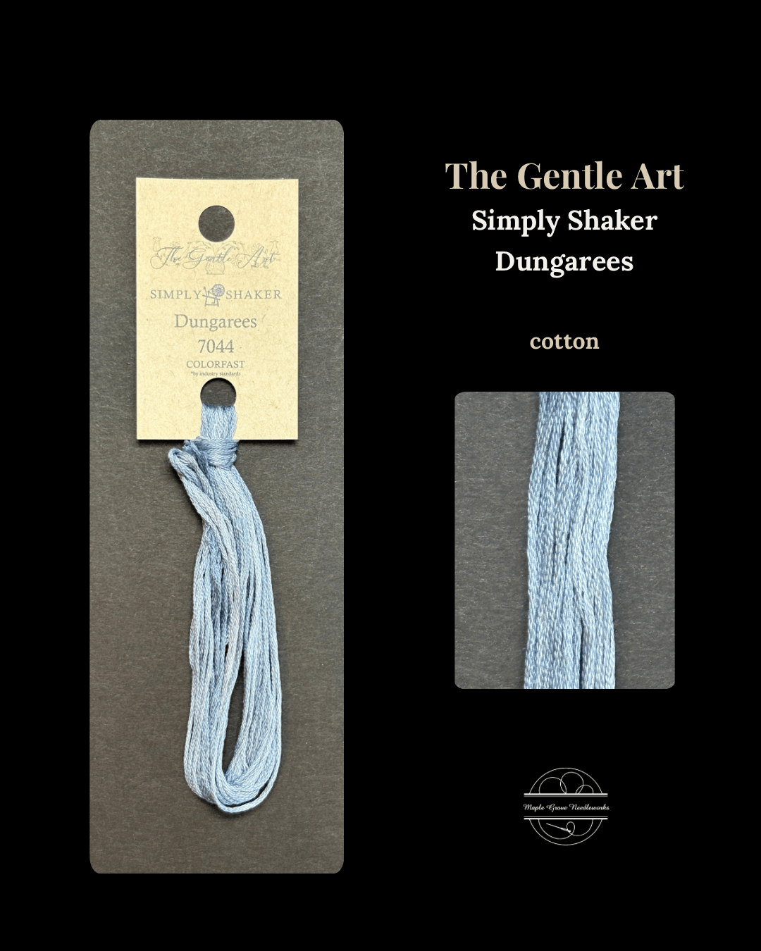 Dungarees 7044 – The Gentle Art Simply Shaker Embroidery Floss - Maple Grove Needleworks