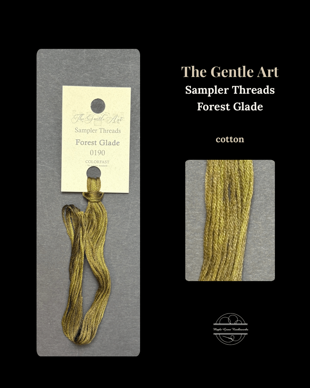 Forest Glade 0190 – The Gentle Art Sampler Threads Embroidery Floss - Maple Grove Needleworks
