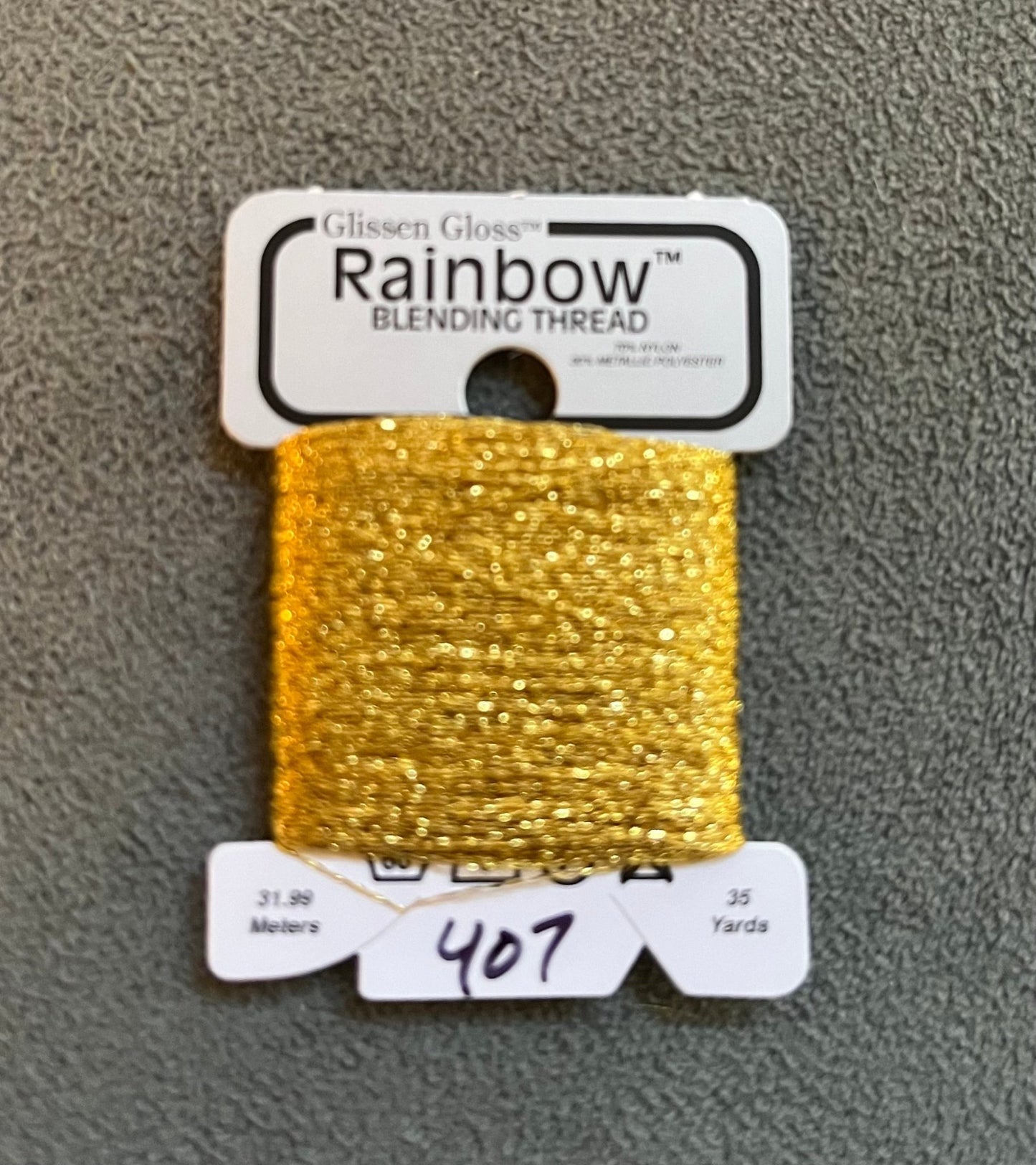 Glissen Gloss Rainbow Blending Thread Brass R407 - Maple Grove Needleworks