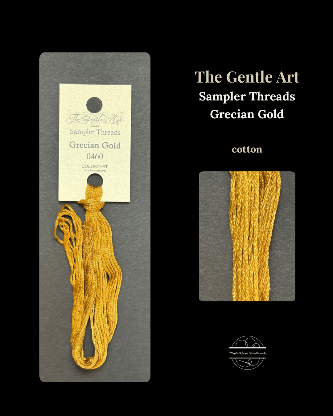 Grecian Gold 0460 – The Gentle Art Sampler Threads Embroidery Floss - Maple Grove Needleworks
