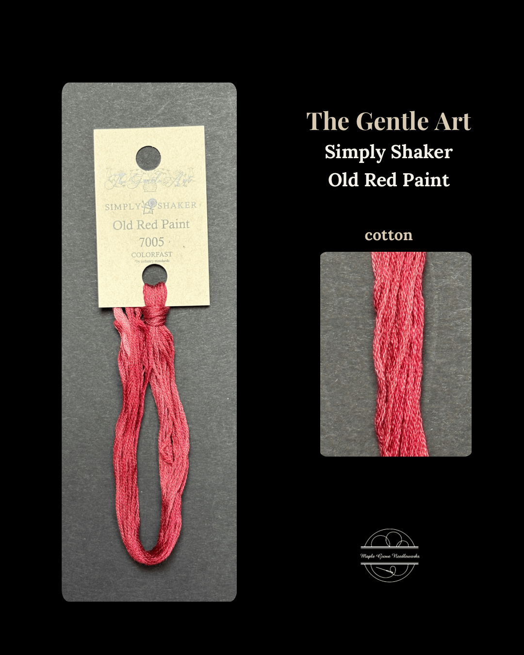 Old Red Paint 7005 – The Gentle Art Simply Shaker Embroidery Floss - Maple Grove Needleworks