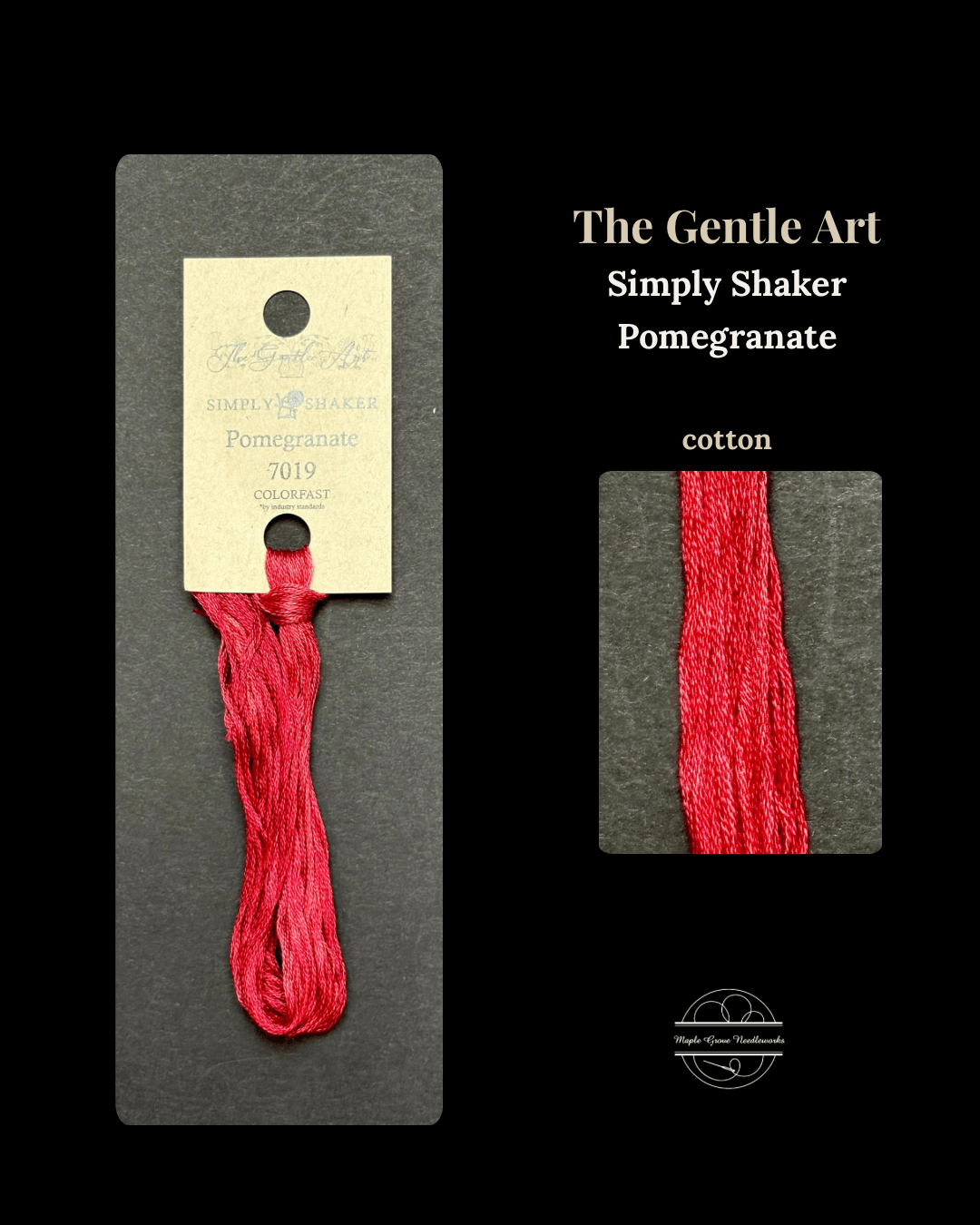 Pomegranate 7019 – The Gentle Art Simply Shaker Embroidery Floss - Maple Grove Needleworks