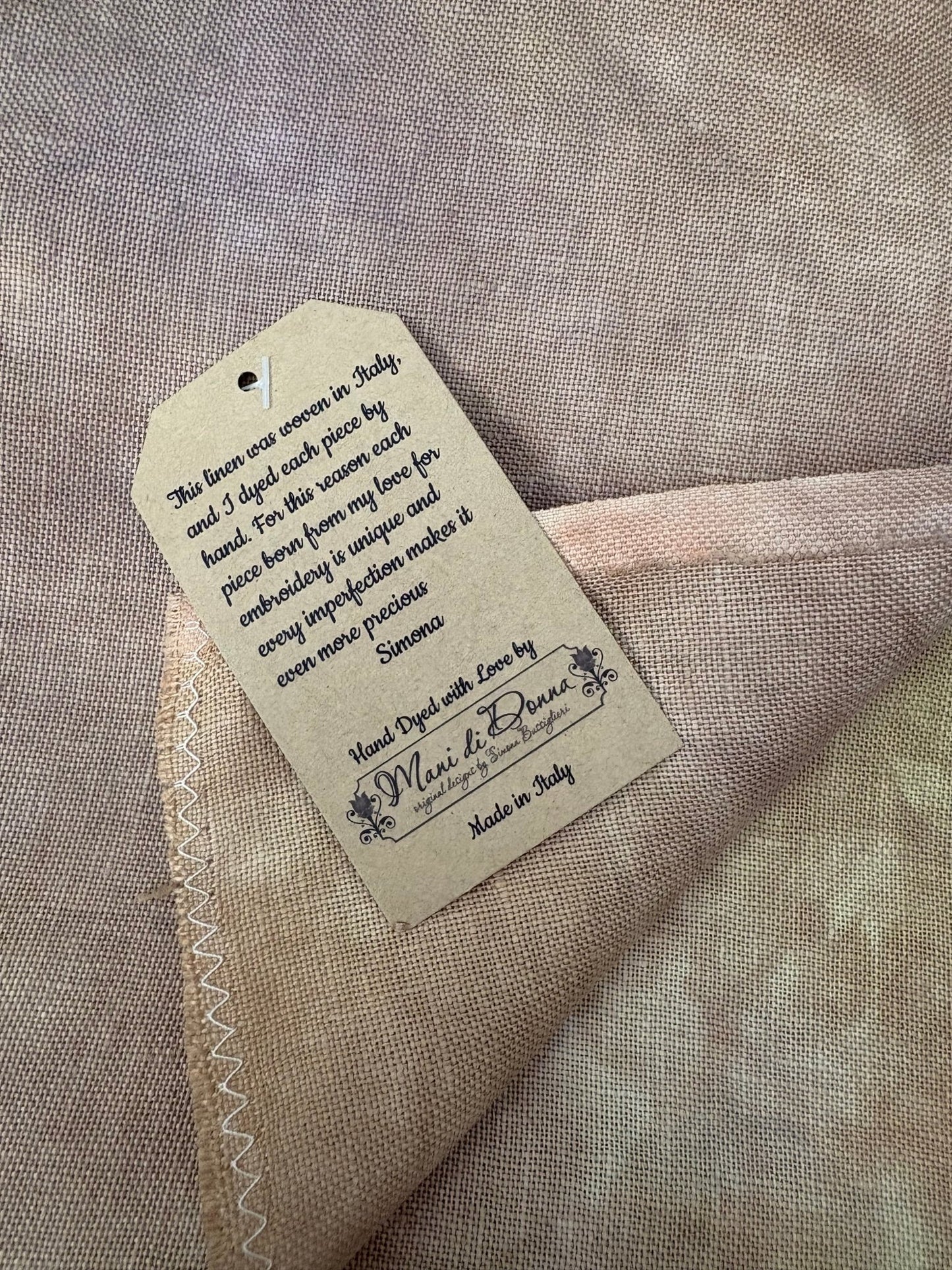 Purple Garden 32ct Hand - Dyed Linen – Mani di Donna Cross Stitch Fabric - Maple Grove Needleworks