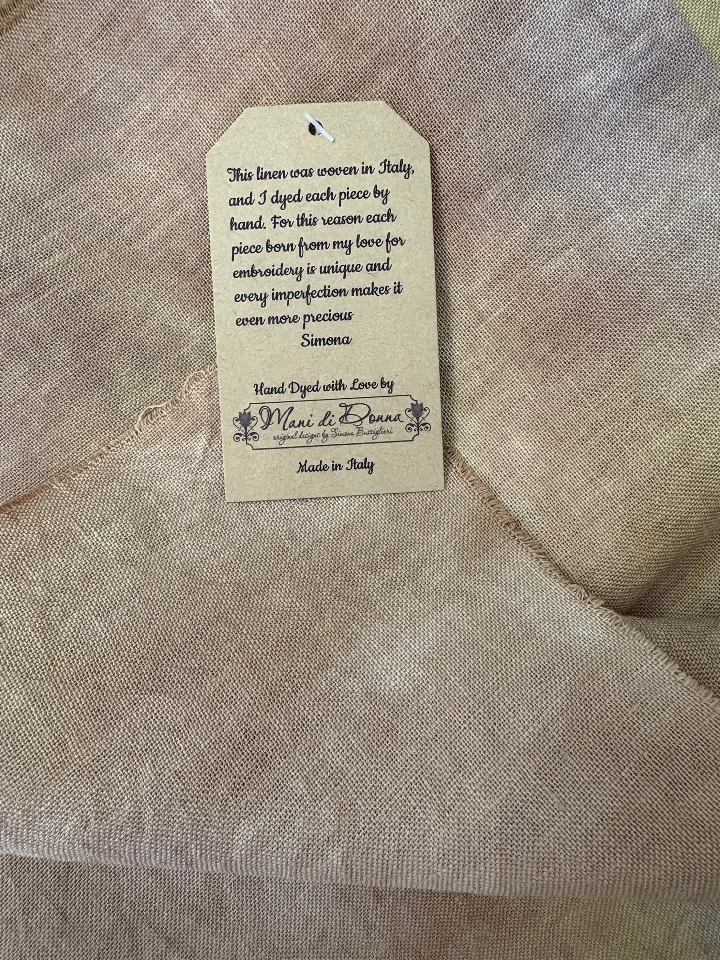 Purple Garden 36ct Hand - Dyed Linen – Mani di Donna Cross Stitch Fabric - Maple Grove Needleworks