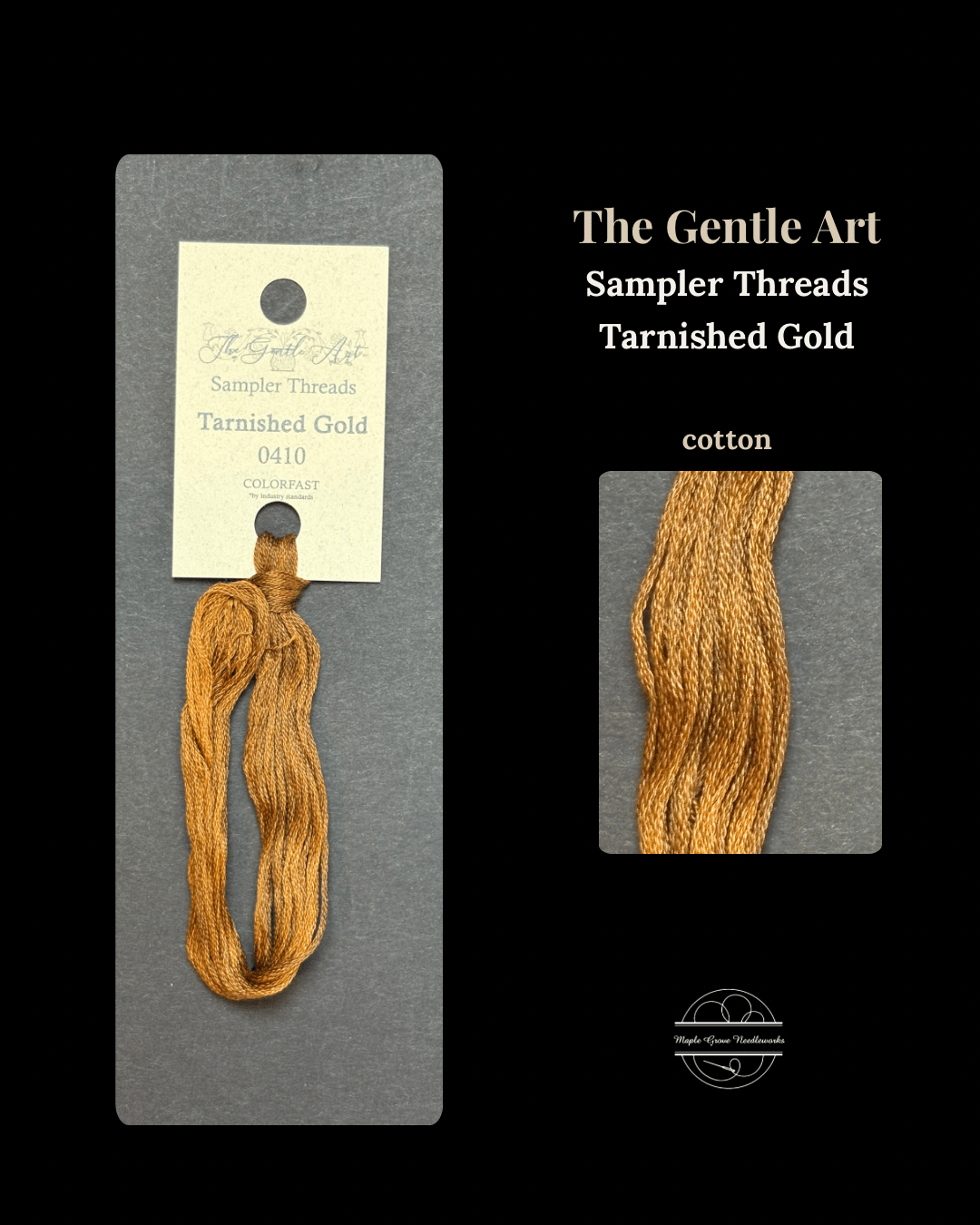 Tarnished Gold 0410 – The Gentle Art Sampler Threads Embroidery Floss - Maple Grove Needleworks