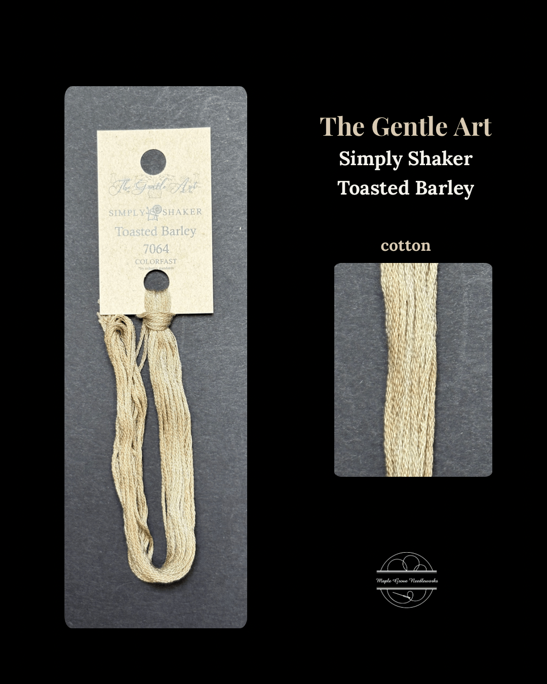 Toasted Barley 7064 – The Gentle Art Simply Shaker Embroidery Floss - Maple Grove Needleworks