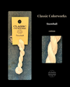 Skein with 'Classic Colorworks' labeled Snowball