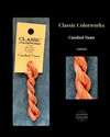 Candied Yams cotton skein with a Classic Colorworks labeled Candied Yams
