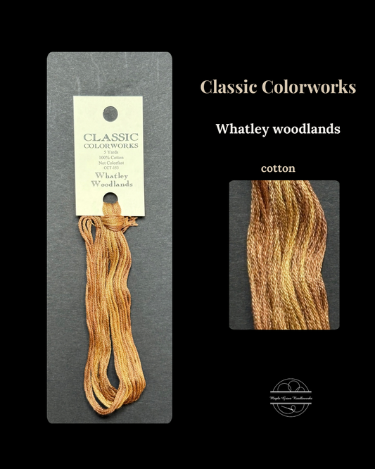  skein of threads with a Classic Colorworks label on a dark background