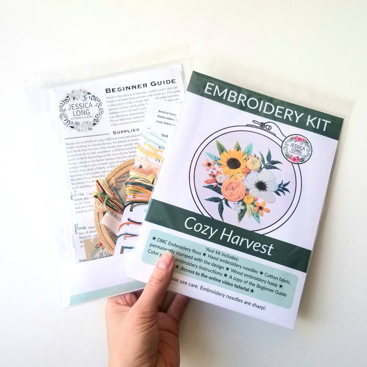 Cozy Havest Embroidery Kit Jessica Long Embroidery