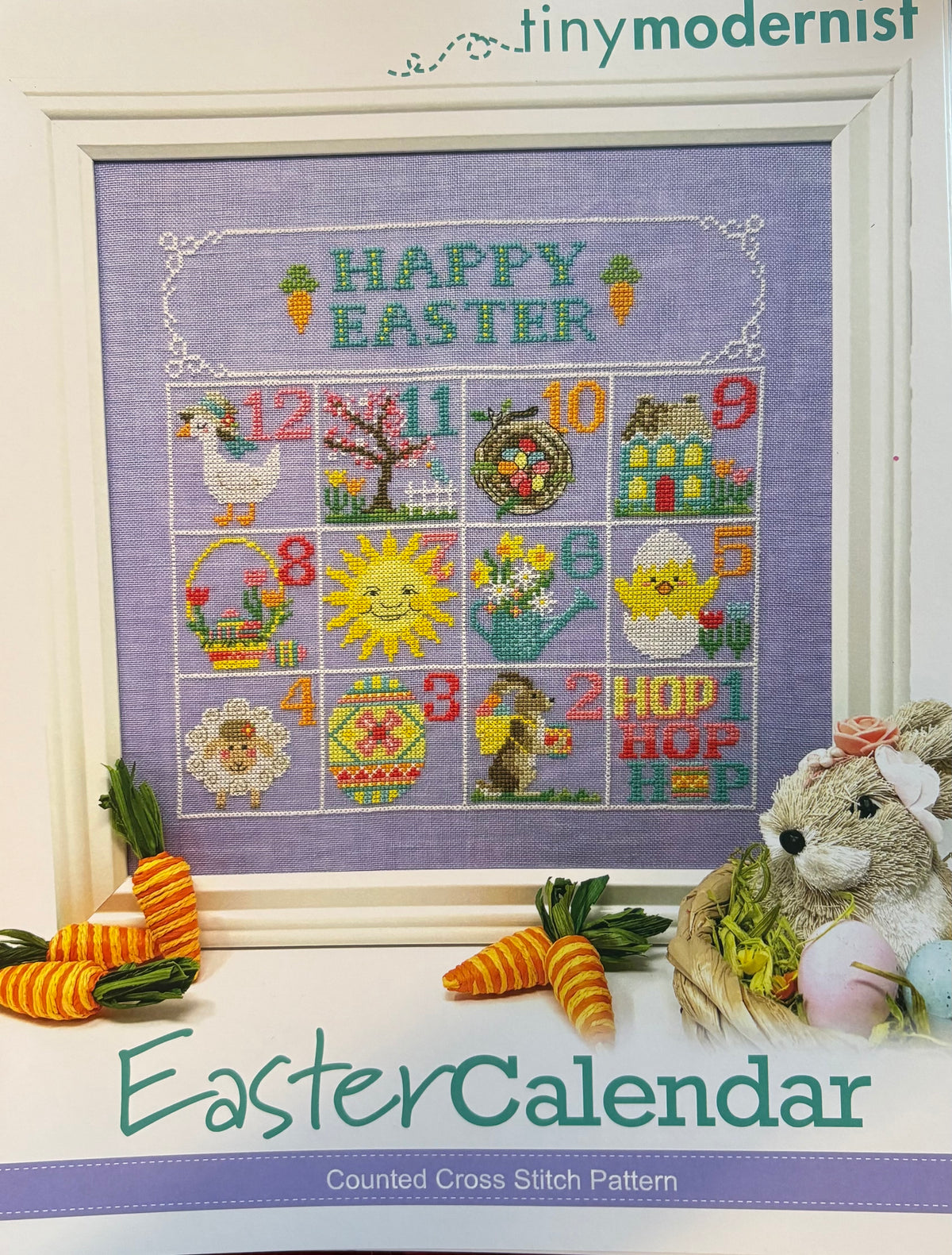 Easter Calendar – Tiny Modernist Cross Stitch Pattern