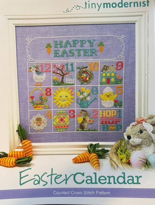 Easter Calendar – Tiny Modernist Cross Stitch Pattern
