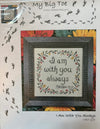 Cross-stitch design cover for 'My Big Toe' by Cross-Stitch Designs, featuring a framed stitched design that reads 'I am with you always' with 'Matthew 28:20' below, surrounded by floral and bird motifs on a white background.