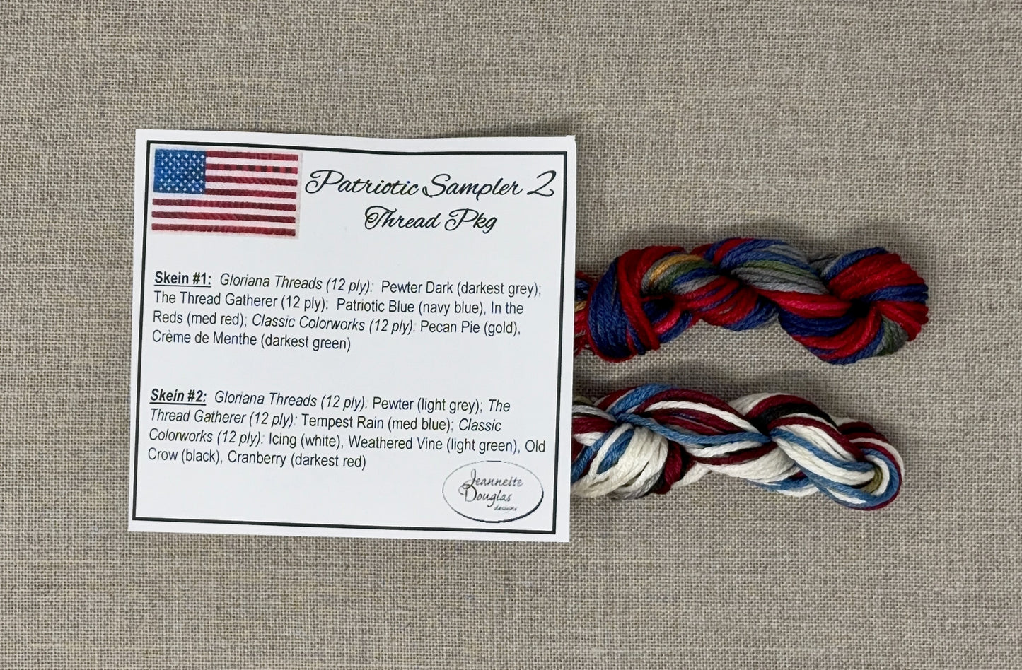 Patriotic Sampler 2 Thread Pack