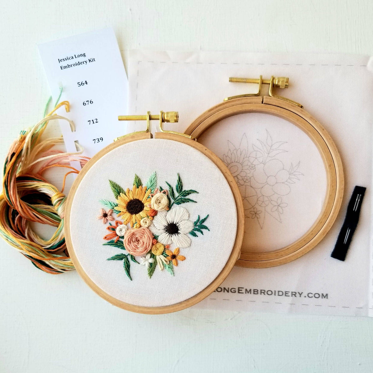 Jessica Long Embroidery Cozy Harvest Embroidery Kit