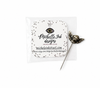 Silver angle-shaped counting pin with a branded card with 'Michelle Ink designs' branding.