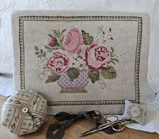 Samplers Not Forgotten Peony Pocket 
