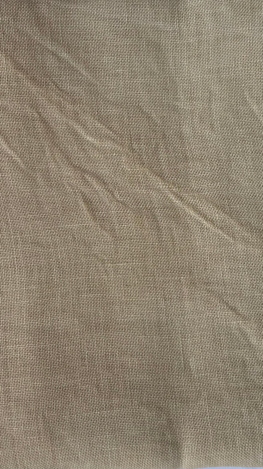 Textured beige fabric pattern R&R Creme Brulee 32ct linen