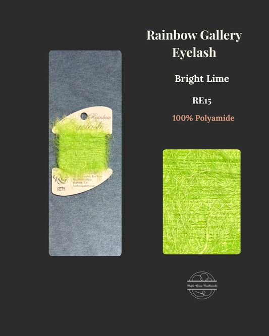 Rainbow_Gallery_Eyelash_Bright Lime RE15 Embroidery_Threads
