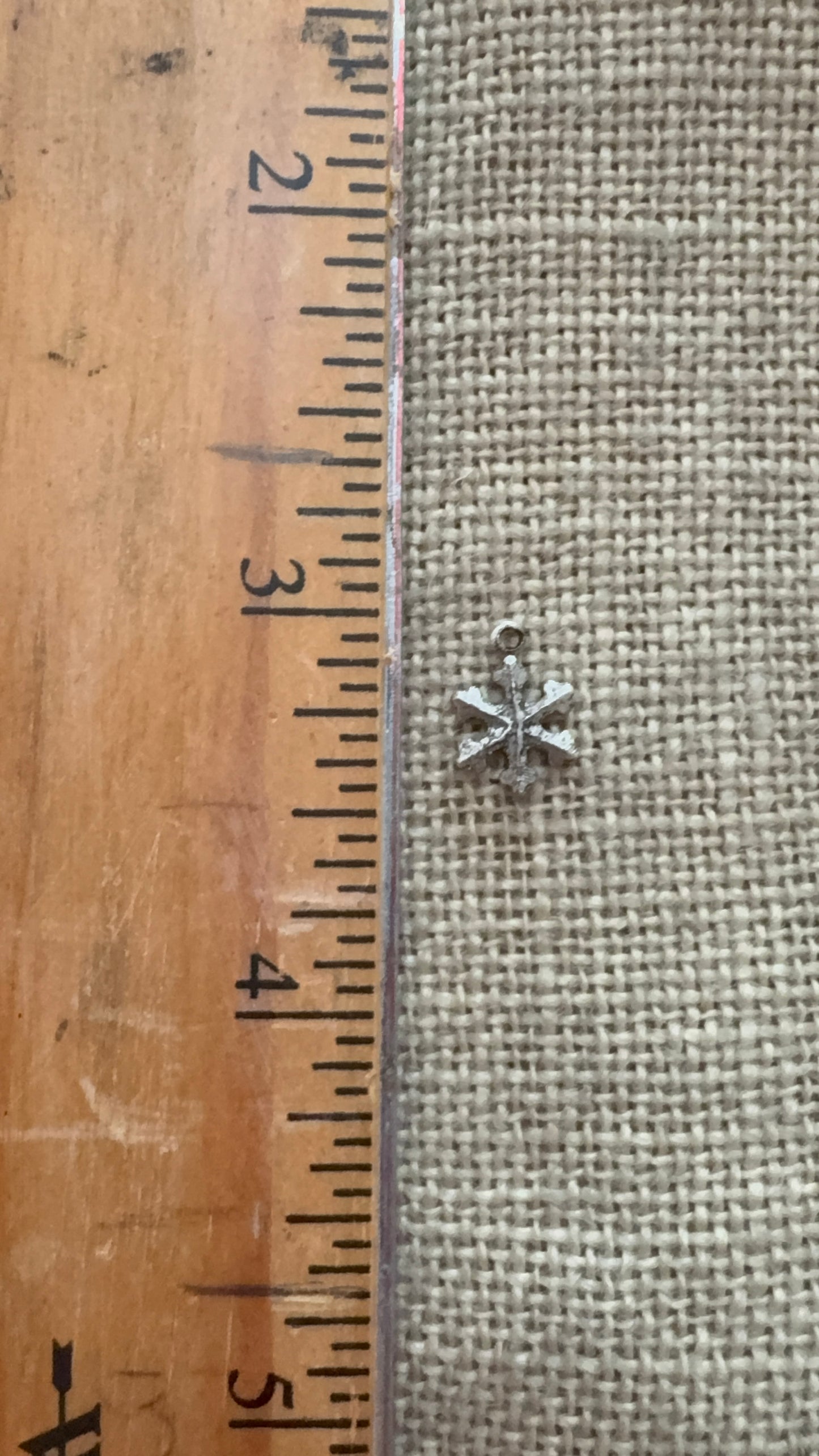 Small snowflake charm