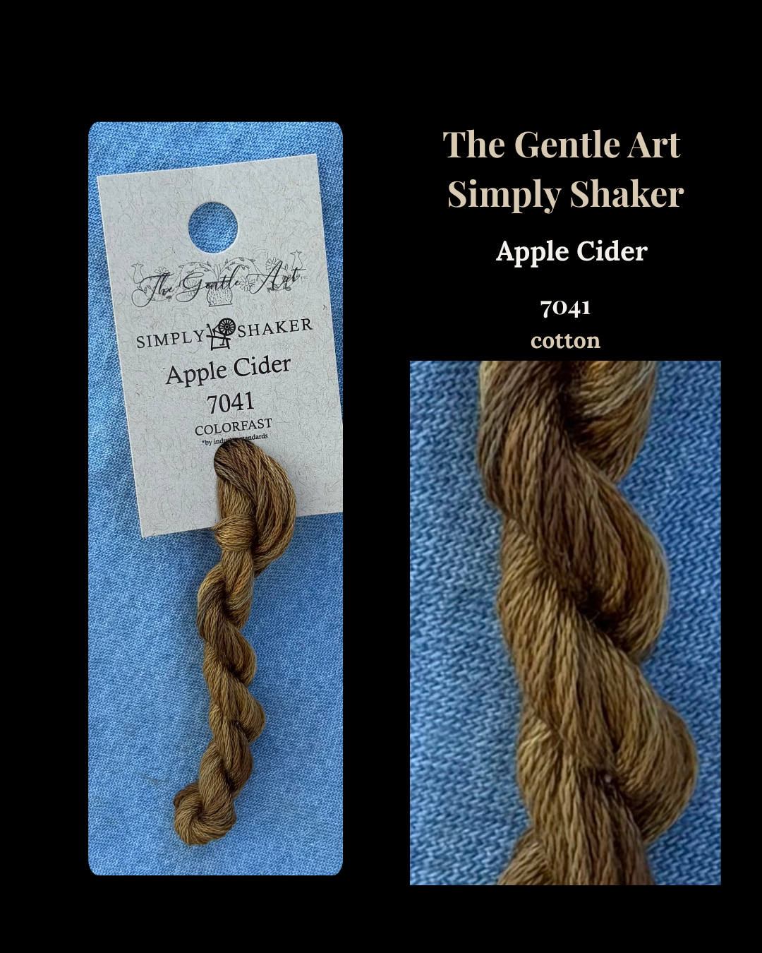 'The Gentle Art Simply Shaker Apple Cider' 7041 Embroidery floss skein