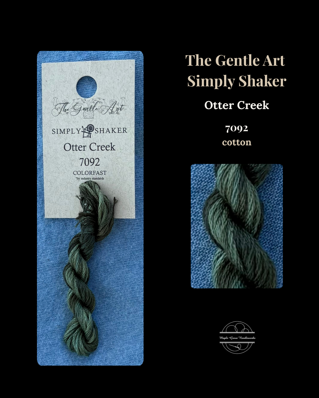 The Gentle Art Simply Shaker 7092 Otter Creek embroidery thread