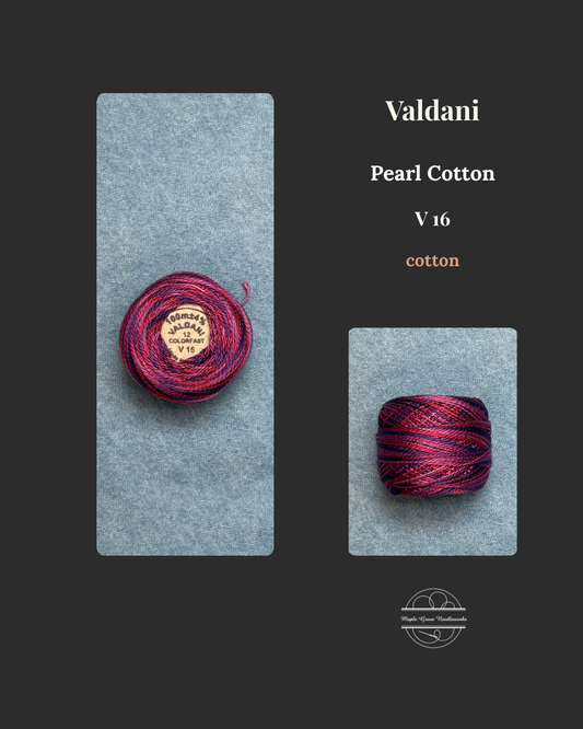 Valdani_V16_Pearl_Cotton_Size_12_Embroidery_Threads