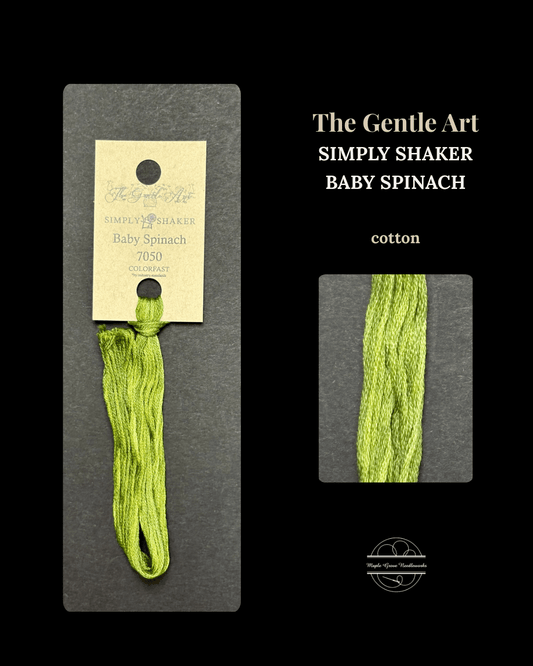 Baby Spinach 7050 – The Gentle Art Simply Shaker Hand Dyed Embroidery Floss | Cross Stitch & Needlepoint Thread - Maple Grove Needleworks