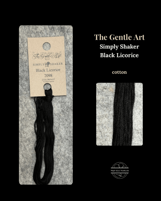 Black Licorice 7098 – The Gentle Art Simply Shaker Embroidery Floss - Maple Grove Needleworks