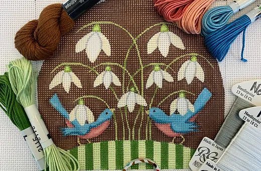 Bluebirds & Snowdrops Teresa Kogut - Maple Grove Needleworks