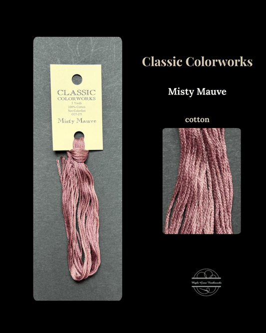 Classic Colorworks Misty Mauve Thread and Floss - Maple Grove Needleworks