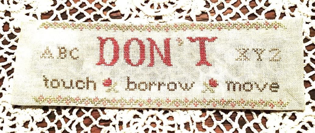 Don't Touch Scissor Spool - The Nebby Needle - Maple Grove Needleworks