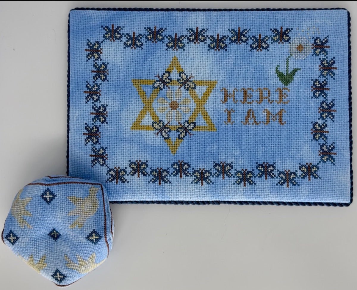 Hineni (Here I Am) Sam Brie Stitches Designs  Maple Grove Needleworks