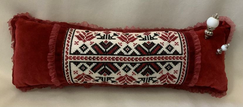 A Ukrainian Pincushion Pillow Cross Stitch Pattern