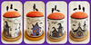 Halloween Village Drum Cross Stitch Pattern