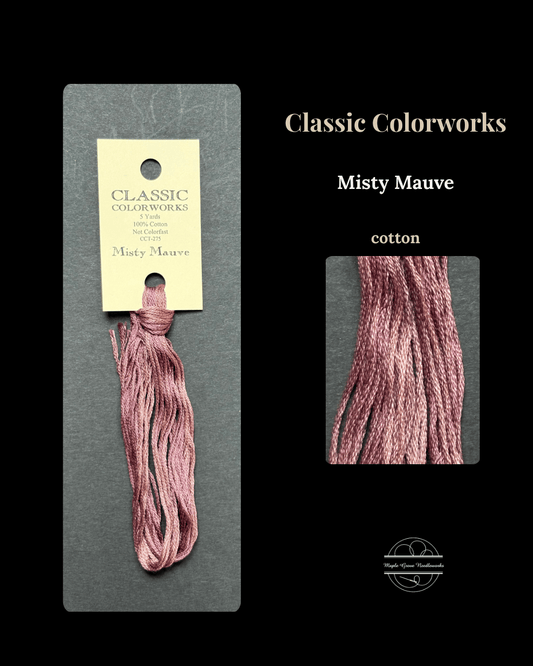 Misty Mauve – Classic Colorworks Hand Dyed Embroidery Floss | Cross Stitch & Needlepoint Thread - Maple Grove Needleworks