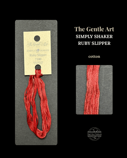 Ruby Slipper 7100 – The Gentle Art Simply Shaker Embroidery Floss - Maple Grove Needleworks