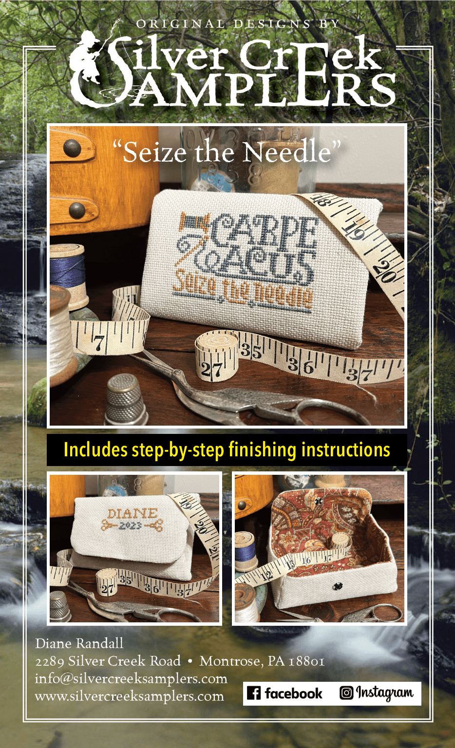 Seize the Needle Silver Creek Samplers - Maple Grove Needleworks