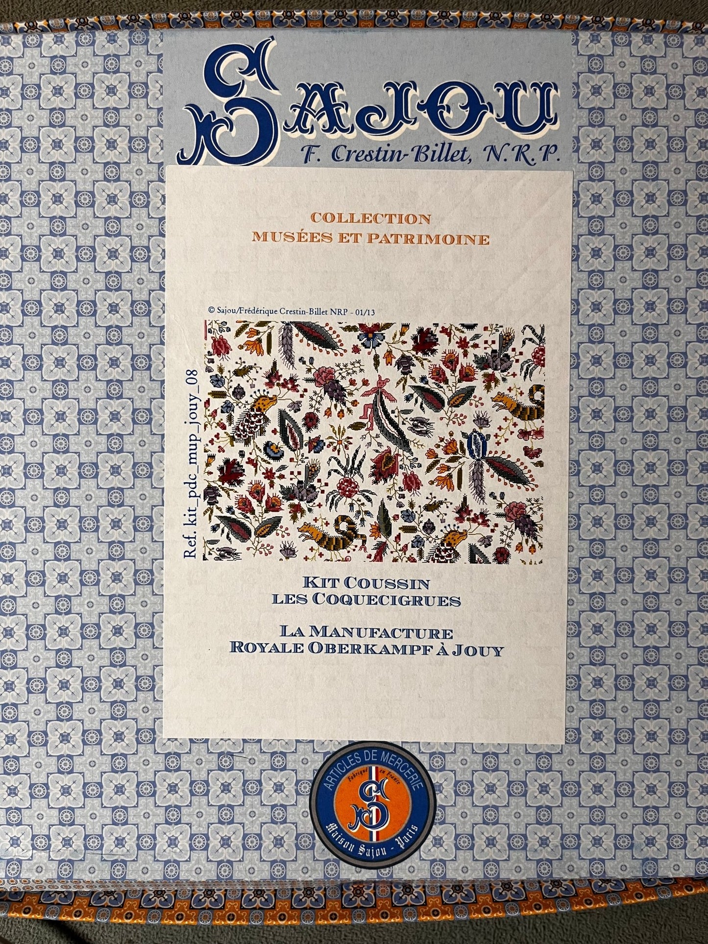 The Coquecigrues Cushion Kit | Sajou F Crestin - Billet NRP | Needlework | Cross Stitch - Maple Grove Needleworks
