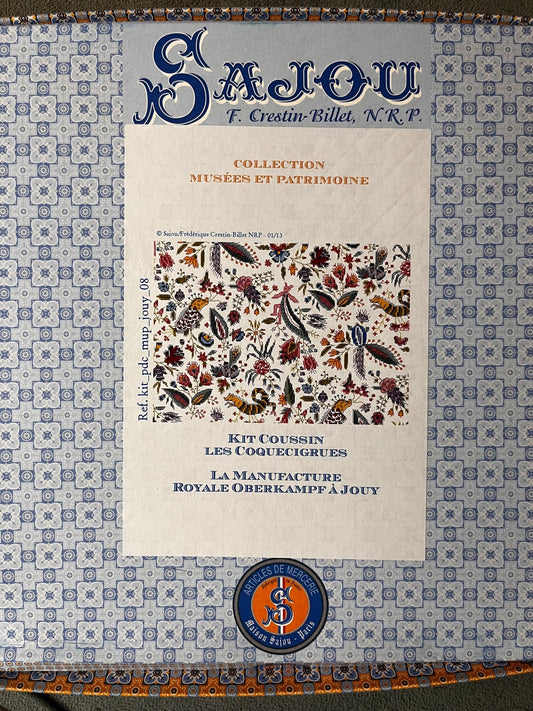 The Coquecigrues Cushion Kit | Sajou F Crestin - Billet NRP | Needlework | Cross Stitch - Maple Grove Needleworks