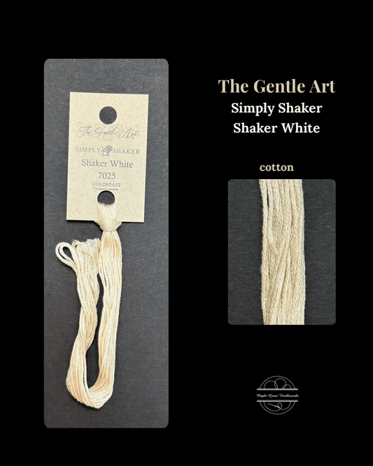White 7025 – The Gentle Art Simply Shaker Embroidery Floss - Maple Grove Needleworks